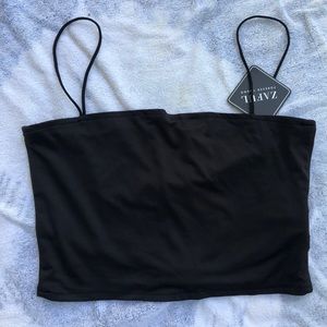 Black crop top